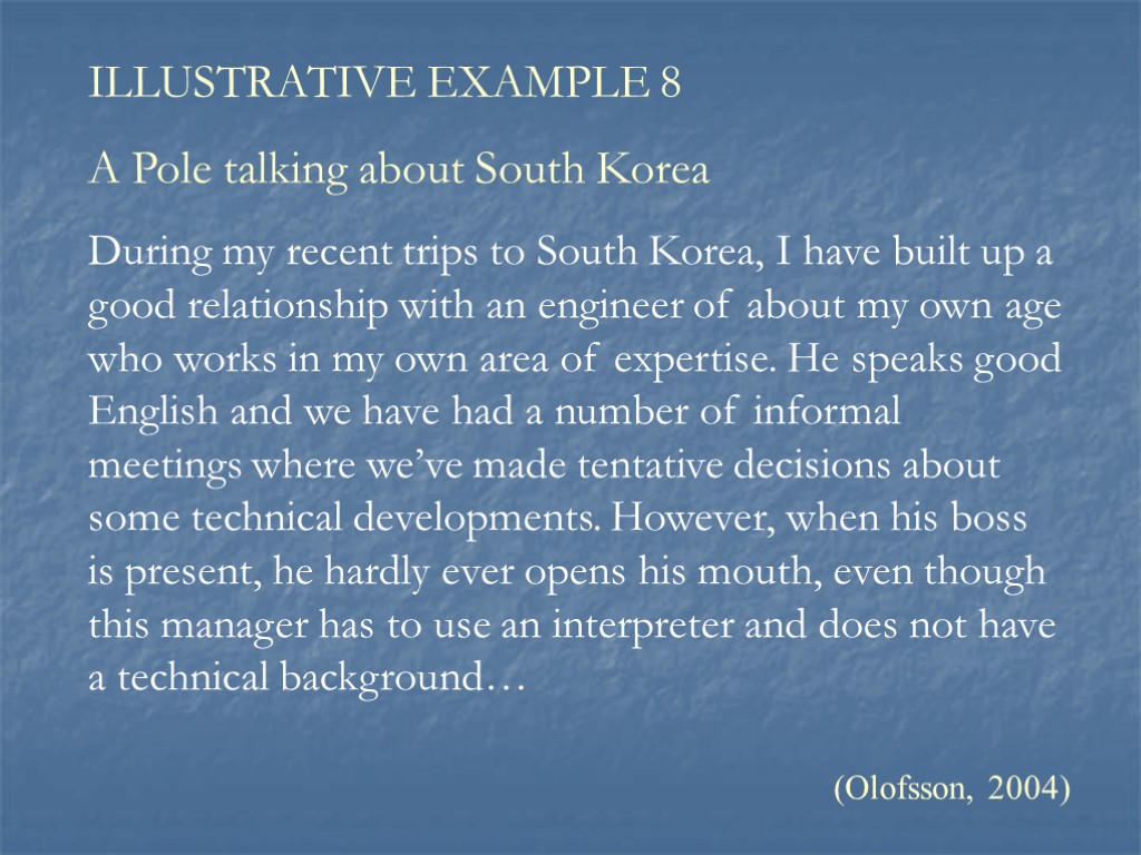 During my recent trips to South Korea, I have built up a good relationship